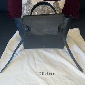 Celine Grained Calfskin Mini Belt Bag Black